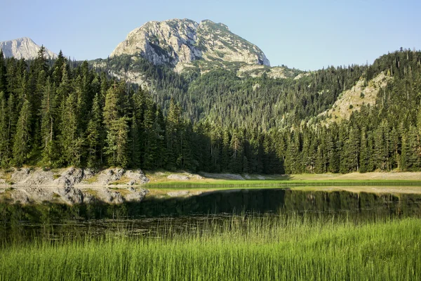 带湖泊的山地景观 — 图库照片
