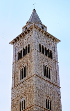 The bell tower of the Cathedral of Trani (BA) clipart