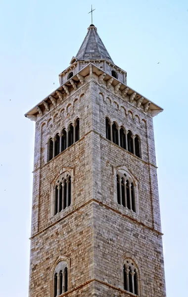 De klokkentoren van de kathedraal van Trani (Ba) — Stockfoto