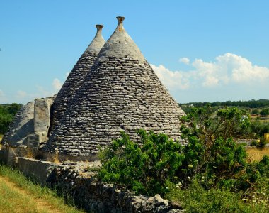 Trulli in the countryside of Martina Franca (TA) clipart