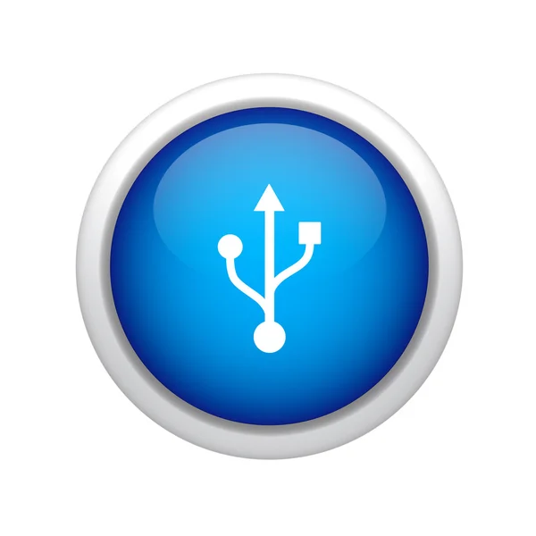 Uniwersalny ikona USB — Zdjęcie stockowe