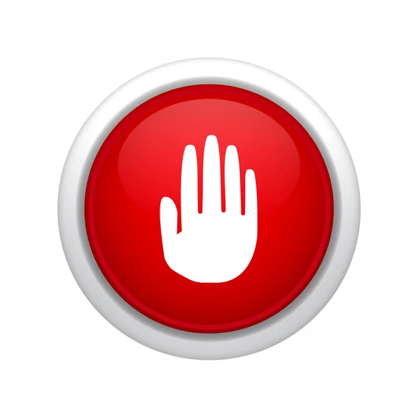 Stop hend icon — Stock Photo, Image