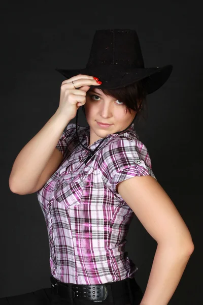 Cowboy girl — Stockfoto