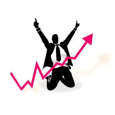 Winner businessman clipart