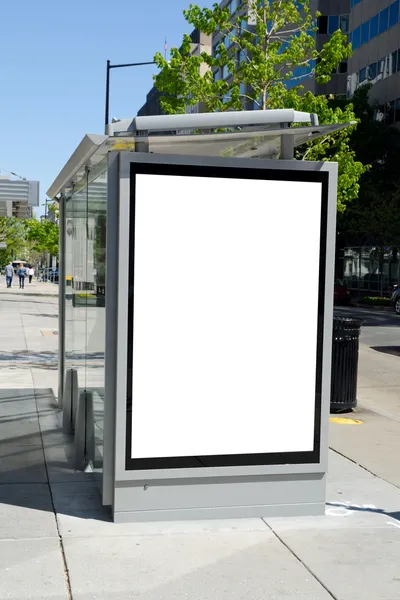 Panneau d'affichage arrêt de bus — Photo