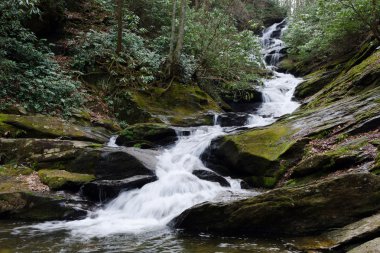 Waterfall in Appalachian mountains clipart