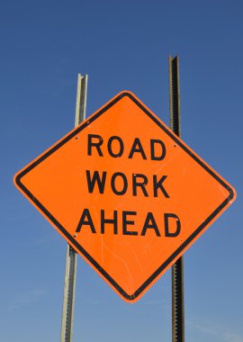 Road work sign clipart