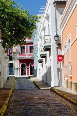 Street in San Juan clipart