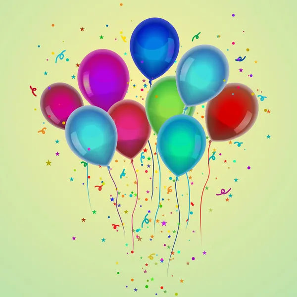 Balões de aniversário —  Vetores de Stock