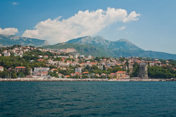 Herceg Novi da Baía de Kotor . — Fotografia de Stock