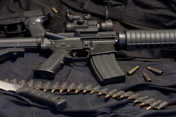 Сучасні зброєю M4 — стокове фото