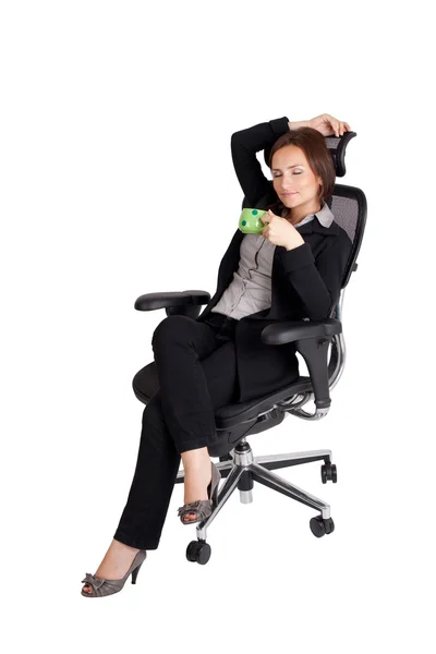 Mulher de negócios relaxante — Fotografia de Stock