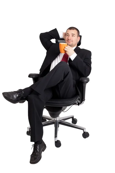 Biznesmen relaksujący — Zdjęcie stockowe