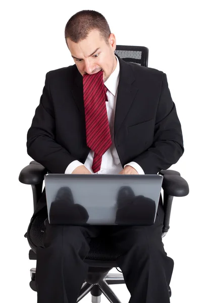 Businessman in a crisis — Stock Photo, Image