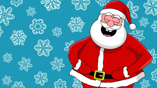 Babbo Natale divertente ridere — Foto Stock
