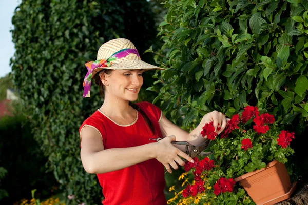 Gardener woman — Stock Photo, Image