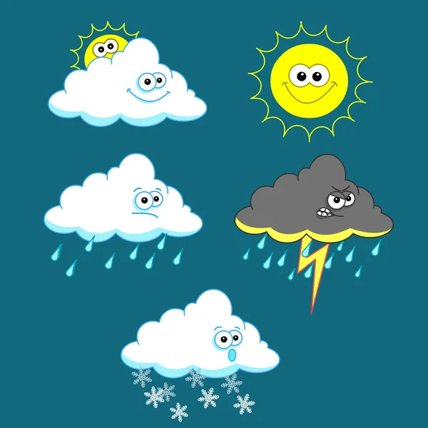 stock vector Weather set