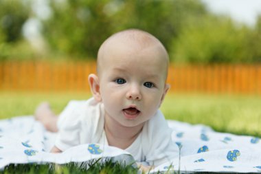 Tatlı küçük bebek çocuk portresi