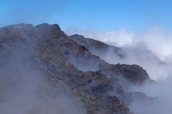 Misty hillside of La Caldera de Taburiente — Stock Photo, Image