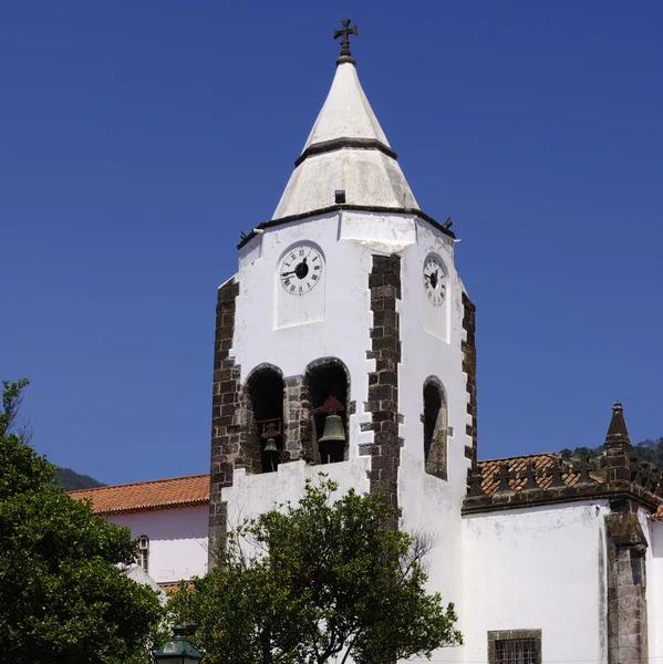 Malý kostel v santa cruz. Madeira — Stock fotografie