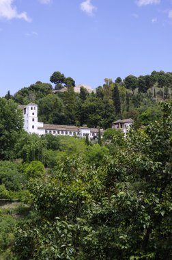 La Alhambra tepeler. Granada.