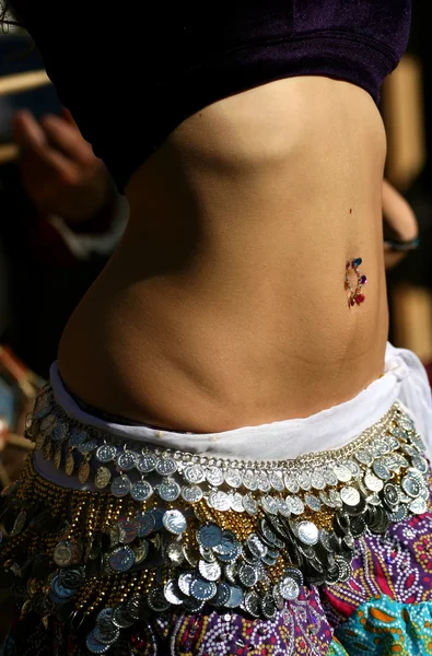 Belly dancer detail — Stock Photo, Image