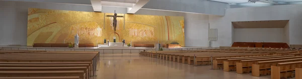 stock image Interior of the new church in Fatima Santuray