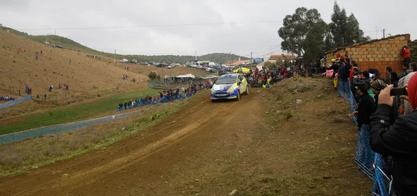 Algarve, Portekiz - 31 Mart: mark donnely (GIP) sürüş 31 Mart 2012, algarve, Portekiz ralli de Portekiz 2012 ford fiesta r2 olduğunu