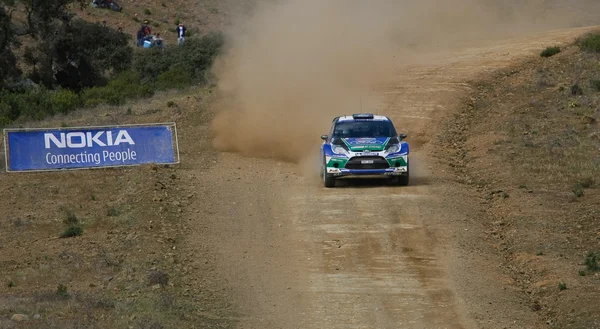 ALGARVE, PORTUGAL - 31 DE MARZO: Jari Matti Latvala (FIN) pilotará el Ford Fiesta RS WRC en el Rallye de Portugal 2012 el 31 de marzo de 2012 en Algarve, Portugal —  Fotos de Stock