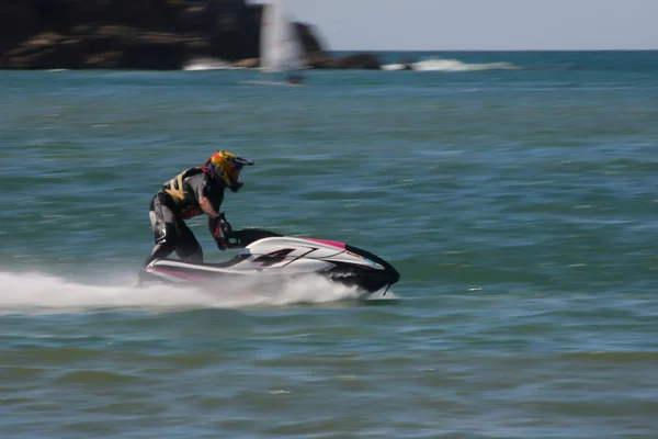 stock image SAO MARTINHO DO PORTO, PORTUGAL - AUGUST 5: filipa Nunes in Gran Prix of Jet Ski 2012 August 5, 2012 in Sao Martinho do Porto, Portugal