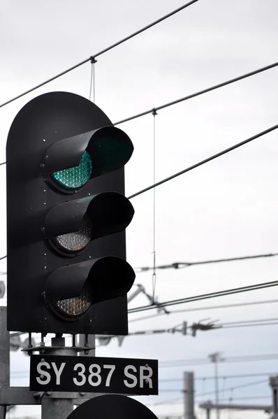 Train traffic light — Stock Photo, Image