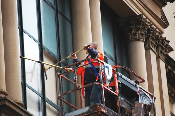 stock image Cleaning windows