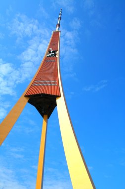 Television tower in Riga clipart