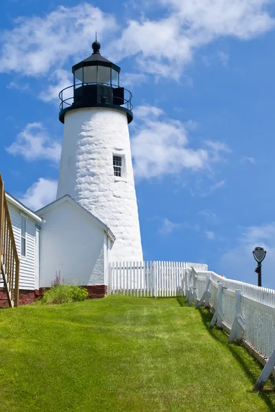 Farol de Pemaquid Point em Bristol, Maine — Fotografia de Stock