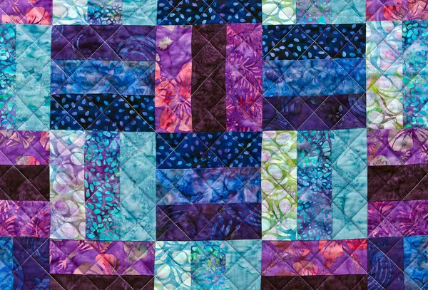 Kleurrijke quilten patroon — Stockfoto