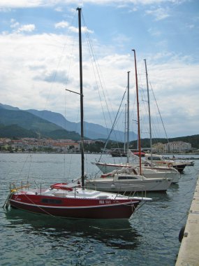 Deniz, makarska, Hırvatistan, Adriyatik, kasaba, Dalmaçya, dağ, seyahat, liman, resort, su, kıyı şeridi, Mimarlık, yapı, peyzaj, turizm, doğa, Akdeniz, damar, şehir, Avrupa, yaz, y