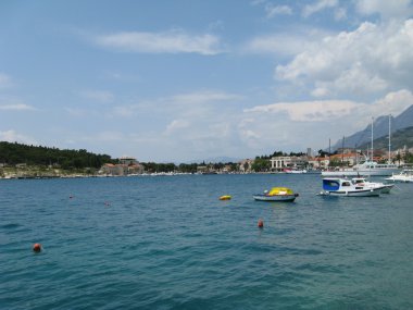 Deniz, makarska, Hırvatistan, Adriyatik, kasaba, Dalmaçya, dağ, seyahat, liman, resort, su, kıyı şeridi, Mimarlık, yapı, peyzaj, turizm, doğa, Akdeniz, damar, şehir, Avrupa, yaz, y