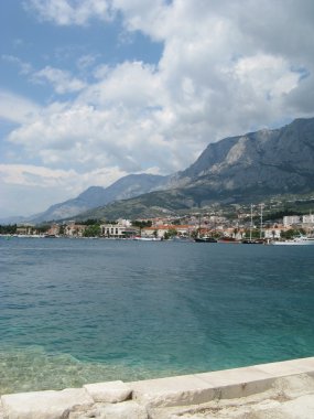 Deniz, makarska, Hırvatistan, Adriyatik, kasaba, Dalmaçya, dağ, seyahat, liman, resort, su, kıyı şeridi, Mimarlık, yapı, peyzaj, turizm, doğa, Akdeniz, damar, şehir, Avrupa, yaz, y