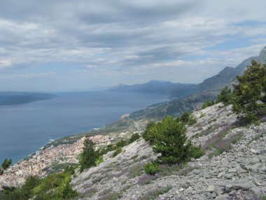 Hırvatistan, biokovo, peyzaj, dağ, Dalmaçya, Avrupa, deniz, turizm, Adriyatik, turist, mavi, sahil, Akdeniz, su, doğa, kıyı şeridi, ufuk, plaj, hedef, dalgalar, kıyı, sahne, güneş,