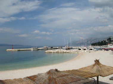 Deniz, makarska, Hırvatistan, Adriyatik, kasaba, Dalmaçya, dağ, seyahat, liman, resort, su, kıyı şeridi, Mimarlık, yapı, peyzaj, turizm, doğa, Akdeniz, damar, şehir, Avrupa, yaz, y