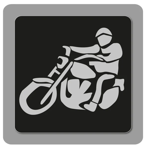 Biker ícone — Fotografia de Stock
