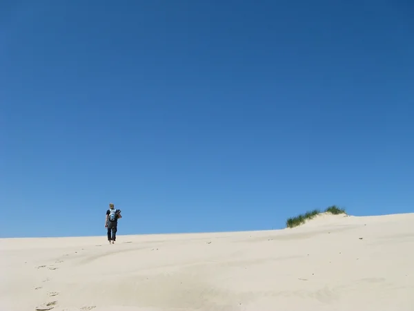 El desierto Leba en Polonia - vacaciones en la arena —  Fotos de Stock