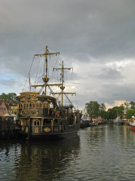 stock image Port and Sea in Poland - vacation on the Baltic Sea