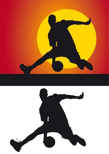 Basketballsilhouette vor farbigem Hintergrund — Stockfoto