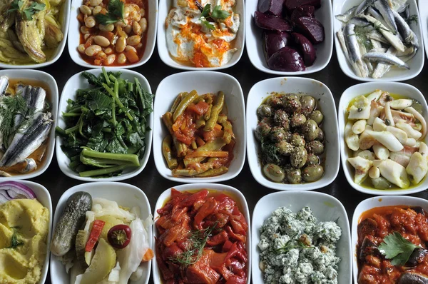 Görög és török ételek Jogdíjmentes Stock Képek
