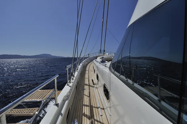 Deck de veleiro — Fotografia de Stock