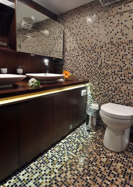 Bathroom of yacht — Stock Photo, Image