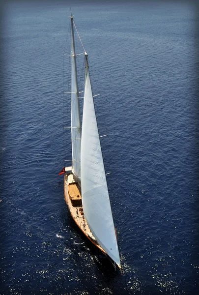 Deck of sailboat — Stock Photo, Image