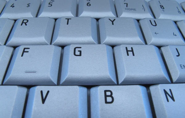 Modré klávesnici — Stock fotografie