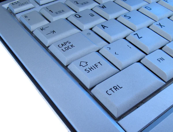 Mavi klavye — Stok fotoğraf